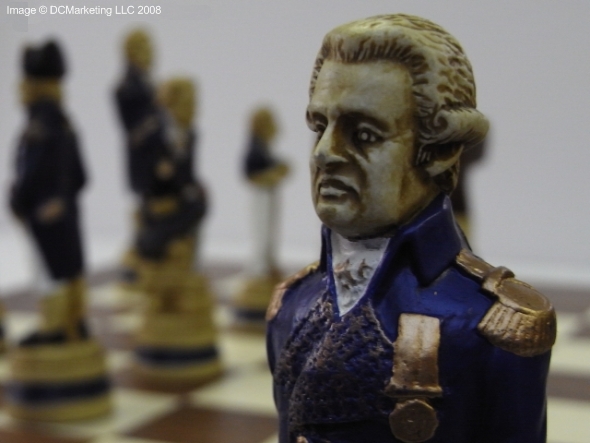 Battle of Trafalgar Hand Decorated Theme Chess Set